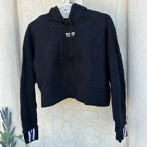 Adidas cropped pullover sweatshirt